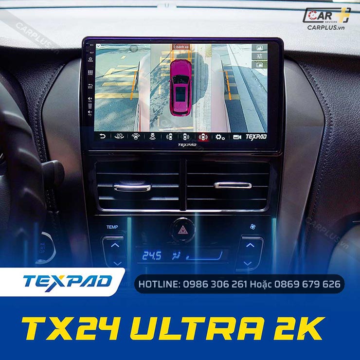 Quan sát toàn với cam360 tích hợp màn hình TexPad TX24 Ultra 2K