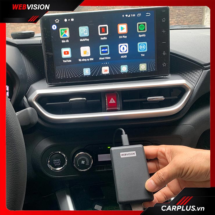 Carplay Android Box Webvision E36 sử dụng dễ dàng, gon nhẹ