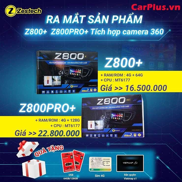 Camera 360 độ liền màn Zestech Z800 + và Z800Pro +