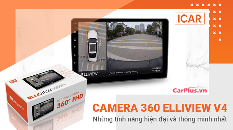 Camera 360 độ ô tô tích hợp Elliview V4