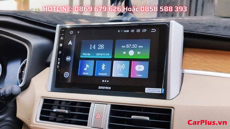 Màn hình Android xe Toyota Fortuner giúp không gian nội thất xe thêm hiện đại và sang trọng