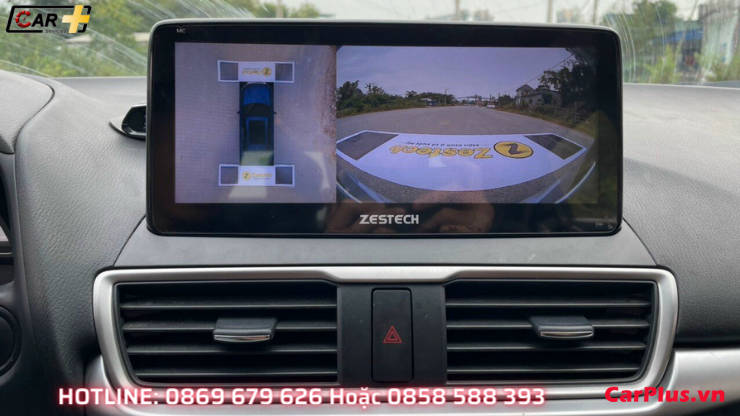 Màn hình Android liền khối cho xe Mazda - Tích hợp Camera 360 độ sắc nét cao
