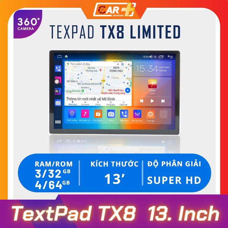 Màn hình Android liền Cam360 OledPro TextPad TX8 13.1 Inch