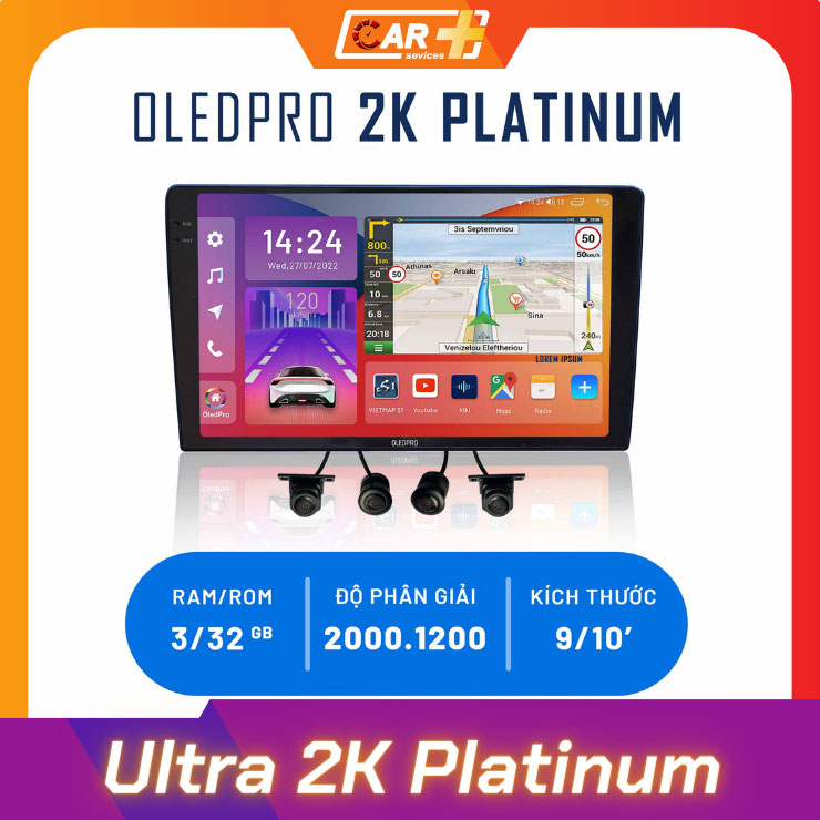Màn hình Android liền Cam360 OledPro Ultra 2K Platinum