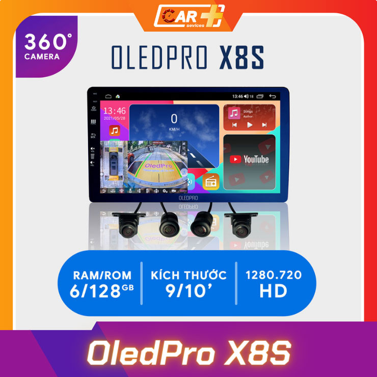 Màn hình Android liền Cam360 OledPro X8S