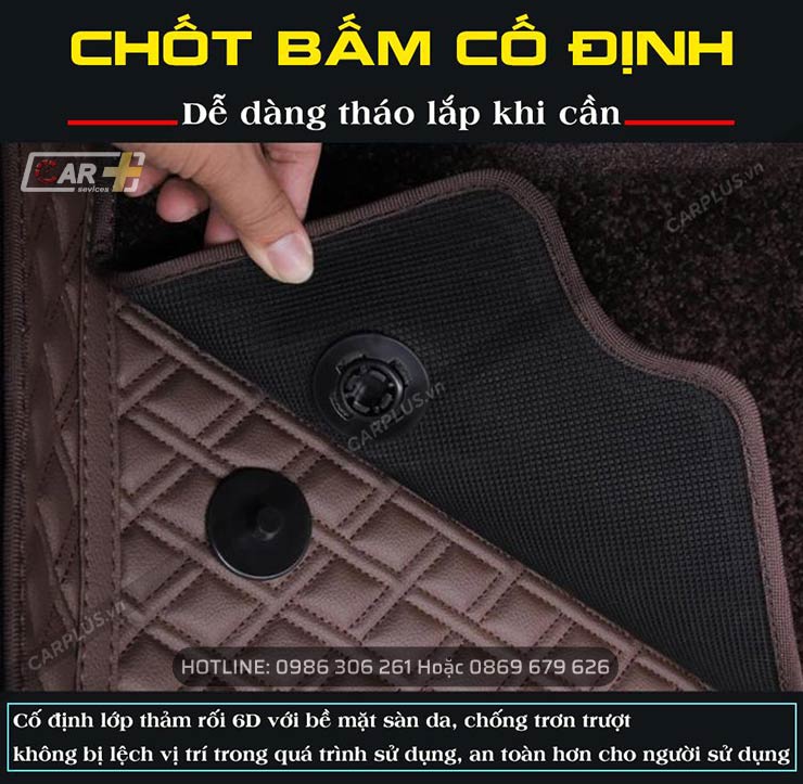 Thảm lót sàn xe VinFast VF3 chống trơn trượt