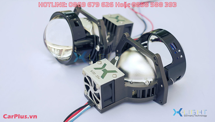 Bi led X-light V20 trang bị quạt tản nhiệt