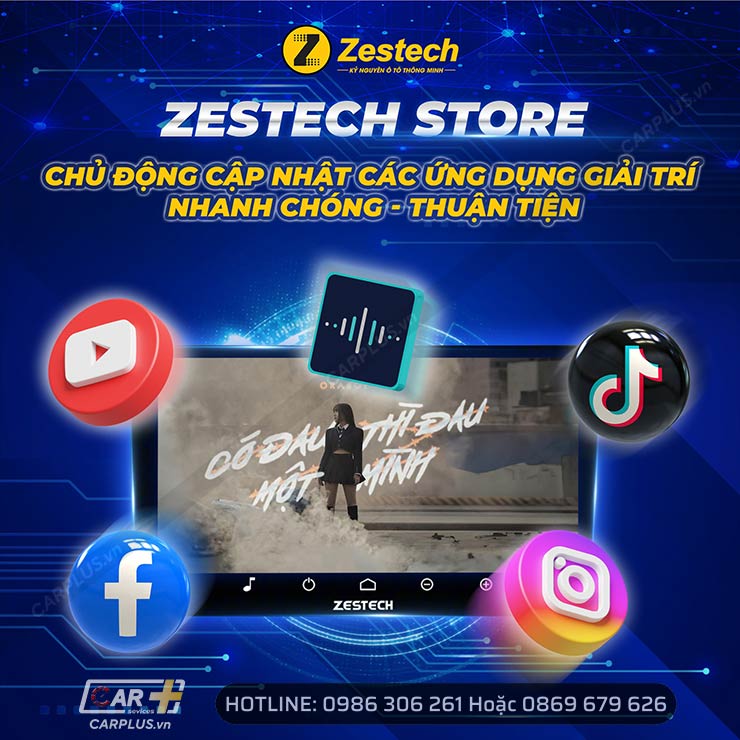 Zestech Store trên Màn hình ZX10+ Phiên Bản Giới Hạn Camera 360