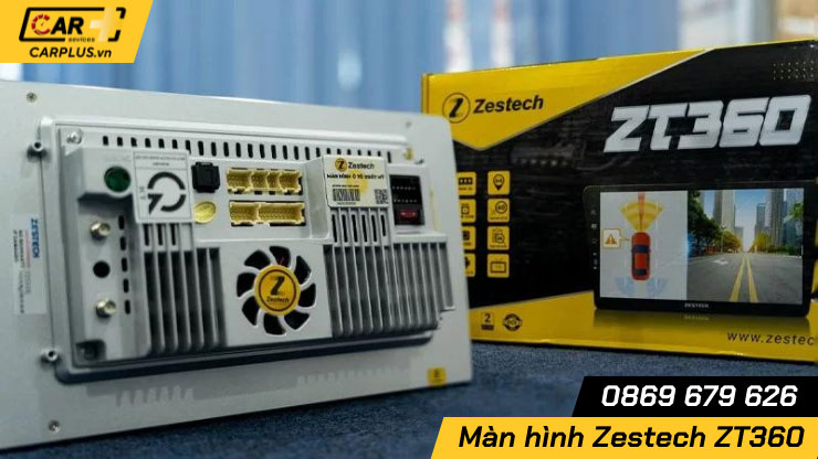 Mặt sau màn hình Zestech ZT360 - Thiết kế quạt gió tản nhiệt hiệu quả